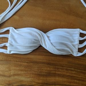 Isa de Mar White Ivory Bikini Bandeau M